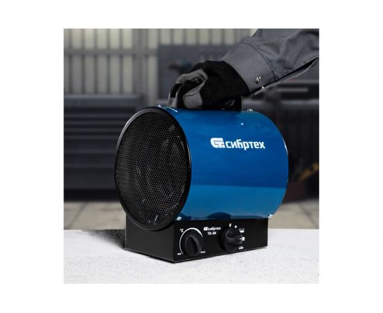 Тепловая пушка СИБРТЕХ ТВ-3М тепловентилятор, 230 В, 3 режима, вентилятор, 1500/3000 Вт 96437 – изображение 6