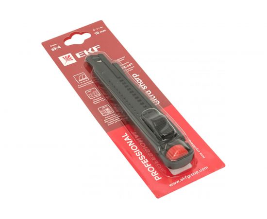 Строительно-монтажный нож EKF 18 мм НСМ-80 Professional ncm-80-pro – изображение 9