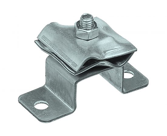 Соединительный держатель-зажим EZETEK круглого проводника 8-10мм, оцинковка 91074 