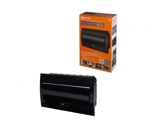 Встраиваемый бокс TDM ЩРВ-П-18 модулей, пластик, IP41, Антрацит SQ0902-1005 