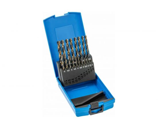Набор сверл по металлу 19 предметов 1-10 мм HOEGERT TECHNIK HT6D900 
