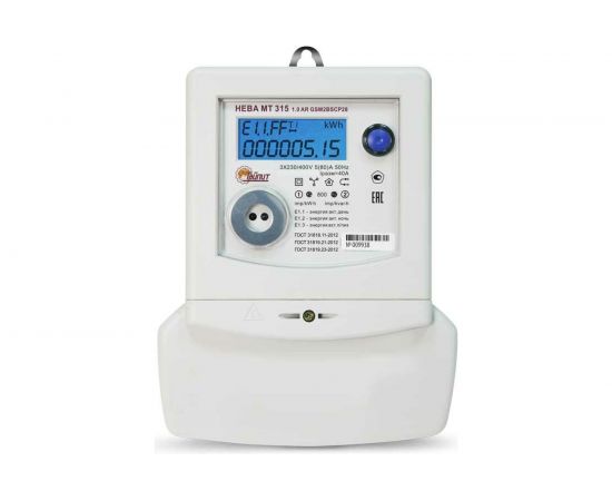 Счетчик электроэнергии ТАЙПИТ НЕВА МТ 315 1.0 AR GSM2BSCP 28 с выносной антеной 6130327 