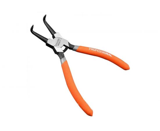 Профессиональный съемник для стопорных колец HARDEN внешний, изогнутые губки, 178 мм. 560509 