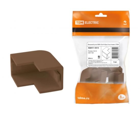 Внешний угол TDM КМН 25x16 бук 4 шт./комп. SQ0411-0313 