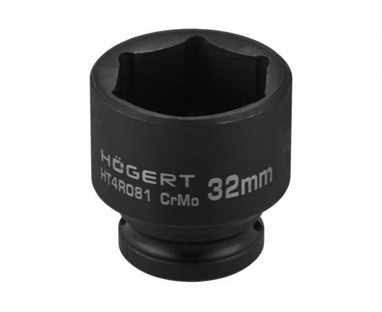 Головка торцевая ударная шестигранная 32 мм, 1/2"", DIN 3121, CrMo HOEGERT TECHNIK HT4R081 