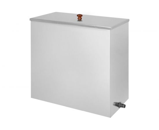 Прямоугольный бак Везувий 80 л, AISI 439, плоское дно, 1 штуцер 1/2"" ВЗ12575 