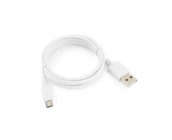 Кабель Cablexpert USB 2.0 AM/microBM 5P, 1.8м, белый, пакет CC-mUSB2-AMBM-6W 