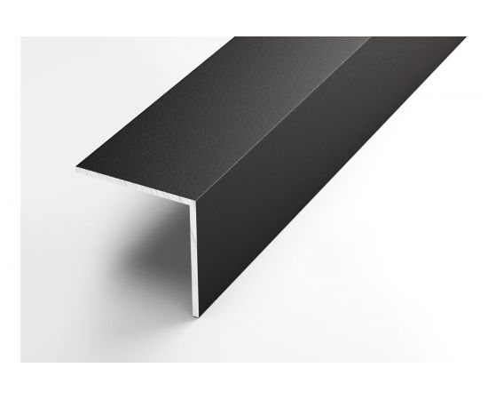 Декоративный угловой профиль ЛУКА алюминиевый, 40х40х2 мм, 2,7 м, 5 шт./уп. черный УТ000020886 