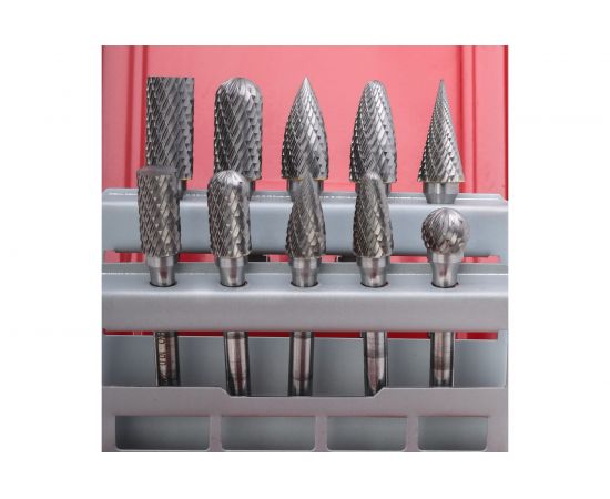 Набор борфрез твердосплавных HM 10 шт Ruko 116003 – изображение 2