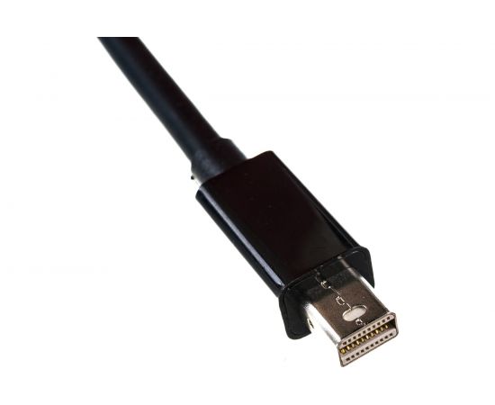 Переходник Cablexpert, miniDisplayPort - HDMI, 20M/19F, кабель 15 см, черный, пакет, A-mDPM-HDMIF-02 – изображение 2