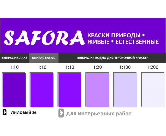 Колеровочная паста SAFORA лиловый 100 мл 26 – изображение 2
