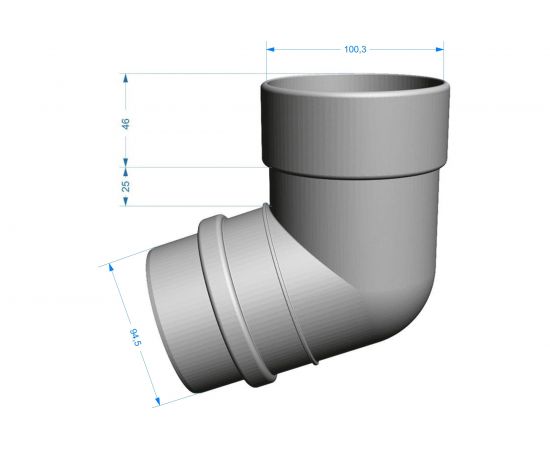 Колено DOCKE LUX 72 графит PVLB-1086 – изображение 2