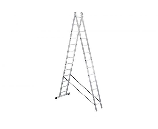Алюминиевая 2-секционная лестница UFUK 2х13 ступеней 411213 – изображение 2