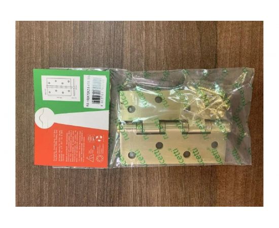 Стальная петля RUCETTI RS 100X70X2.5-4BB SG мат.золото 9010639 – изображение 2