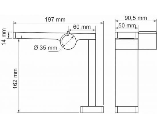 Смеситель для умывальника WasserKRAFT Alme 1510 – изображение 3