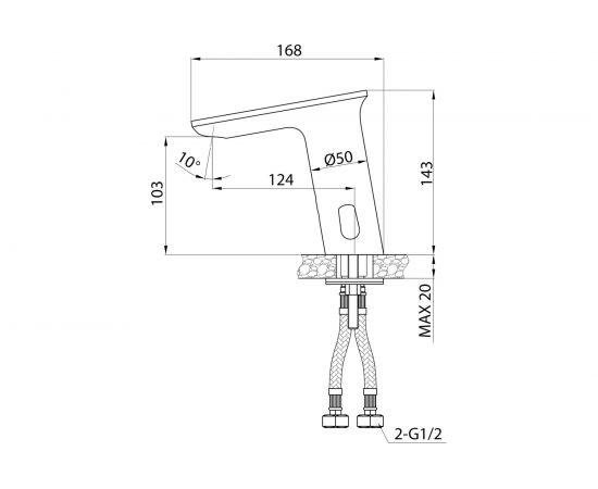 Смеситель для умывальника IDDIS Pulse сенсорный PULSBS2i86 – изображение 3
