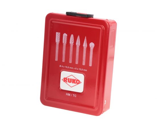 Набор борфрез твердосплавных HM 10 шт Ruko 116003 – изображение 4