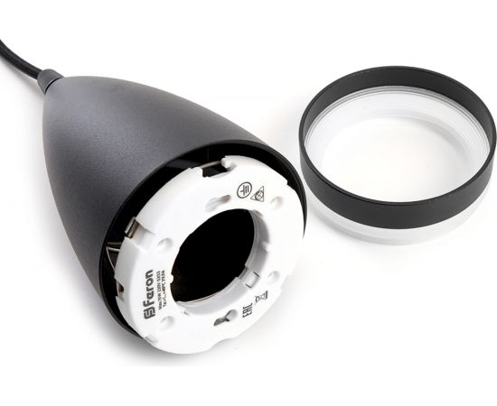 Потолочный светильник FERON HL3648 на подвесе GX53 15W 230V, черный 85x160, 48092 – изображение 4