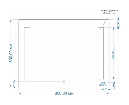 Зеркало Cersanit BASE LED 020 80 KN-LU-LED02080-b-Os – изображение 5