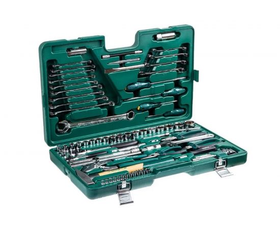 Универсальный набор инструмента, 101 шт 1/4 и 1/2 DR, Sata 09404 – изображение 6