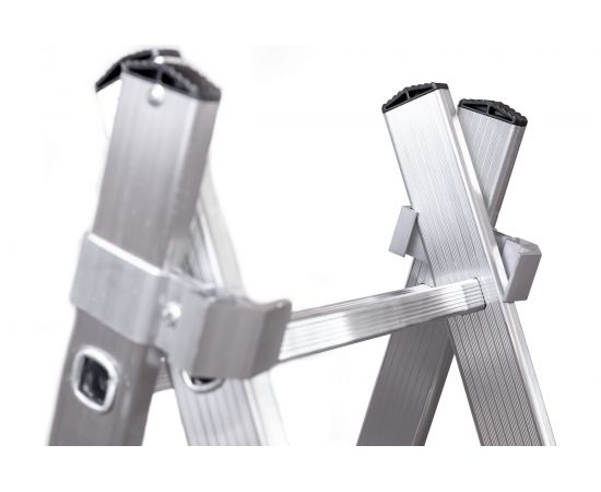 Алюминиевая 3-секционная лестница UFUK 3х13 ступеней 411313 – изображение 7