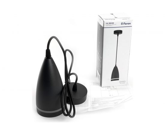 Потолочный светильник FERON HL3648 на подвесе GX53 15W 230V, черный 85x160, 48092 – изображение 8