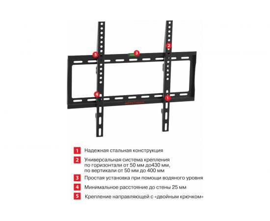 TV кронштейн Arm media STEEL 3 black 10217 – изображение 8