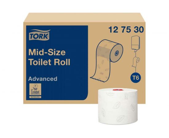 Туалетная бумага TORK Advanced 100 м 27 шт. 2-слойная белая 127530 126135 