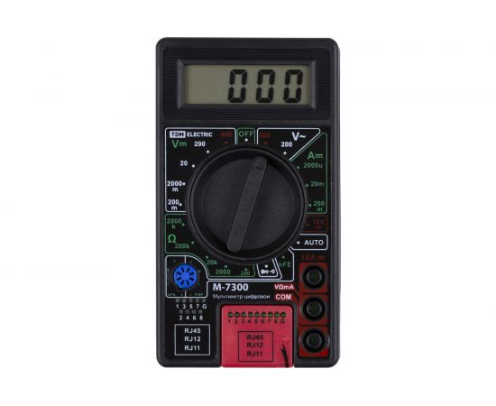 Цифровой мультиметр TDM серии МастерЭлектрик М-7300 SQ1005-0010 