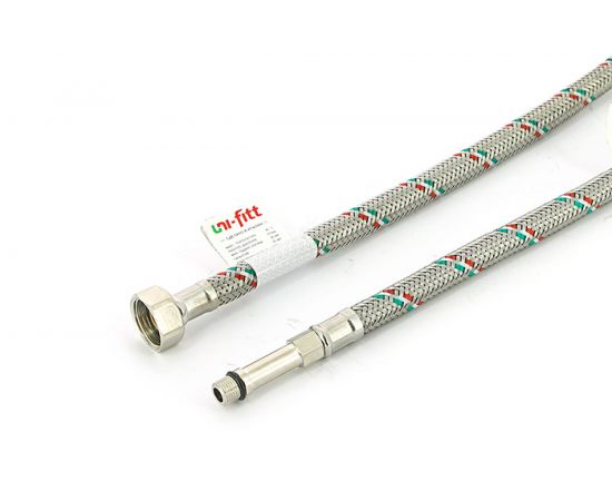 Подводка гибкая (МL10х1-1/2; 60 см; удл. штуцер; DN 8; оплётка из нерж. стали) Uni-Fitt 503S2806 