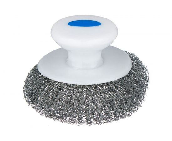 Металлическая оцинкованная плетеная губка EUROHOUSE с ручкой 7745 