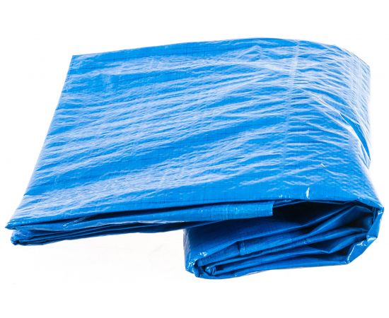 Универсальный тент-полотно Зубр из тканого двухслойного полимера с люверсами водонепроницаемый 3х5 м 12550-03-05 