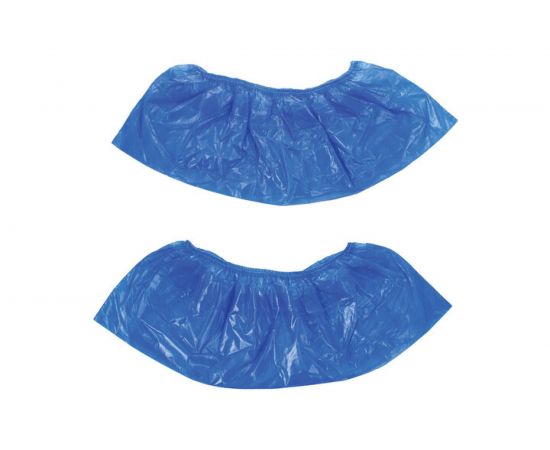 Бахилы ЛАЙМА СВЕРХПРОЧНЫЕ, комплект 300 пар, двойная резинка, 39х14 см, 100 мкм, 630719 – изображение 2