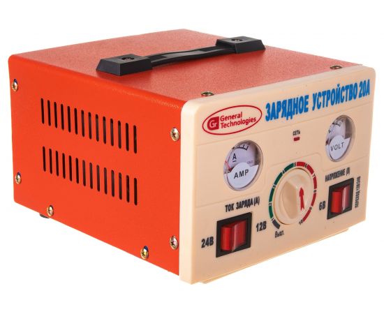Зарядное трансформаторное устройство General Technologies, 6В/12В/ 24В, 0,5А-10А, для АКБ 00-00033044 – изображение 2