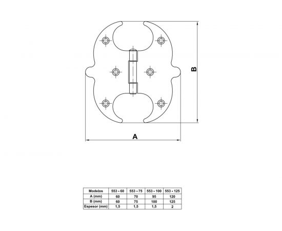 Фигурная петля Amig покрытие антик 19180 – изображение 2
