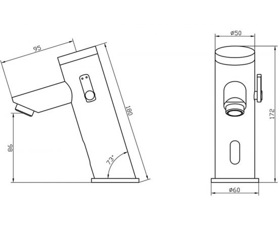 Автоматический сенсорный смеситель Ksitex М-8907 33089 – изображение 2