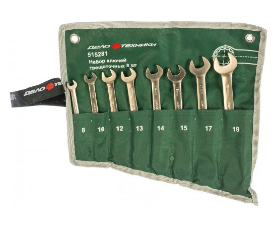 Набор ключей с трещоткой и переключателем 8 шт в тетроновой сумке ДТ/20 Дело Техники 515281 – изображение 2