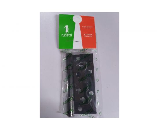 Стальная петля RUCETTI без врезки, черный никель RFH-100х75х2,5 BN 9012160 – изображение 2