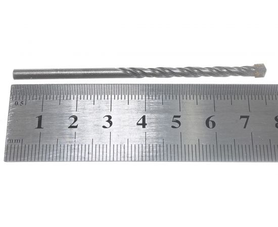 Сверло по бетону (4х75 мм; цилиндрический хвостовик) Vertextools 4-075 – изображение 4