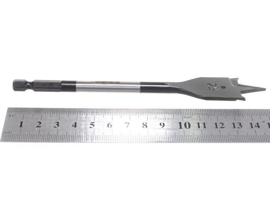 Сверло перовое по дереву с боковыми подрезателями Мастер (25х152 мм; HEX 1/4E) Зубр 29505-25_z01 – изображение 6