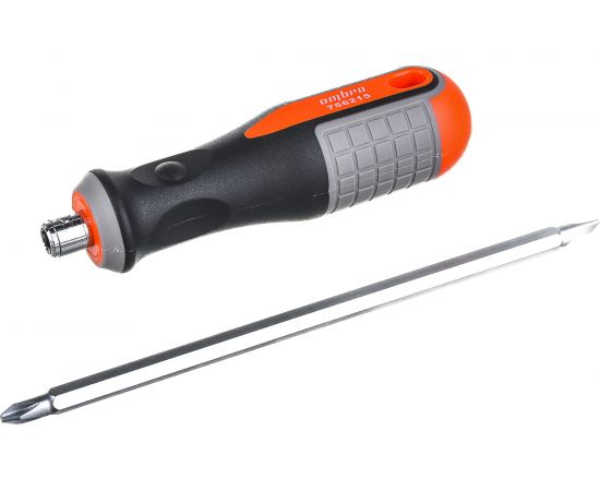 Двусторонняя стержневая отвертка РН2,SL6x150мм Ombra ROUND GRIP 756215 55777 – изображение 7