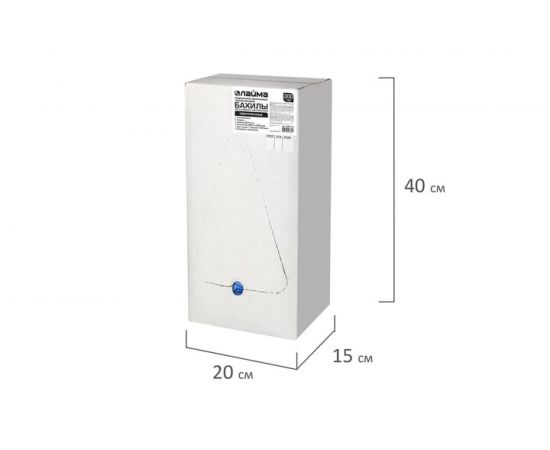Бахилы ЛАЙМА СВЕРХПРОЧНЫЕ, комплект 300 пар, двойная резинка, 39х14 см, 100 мкм, 630719 – изображение 8