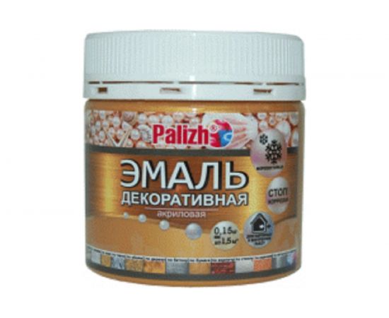 Акриловая эмаль PALIZH декоративная 94 золото 0,15кг 11605629 