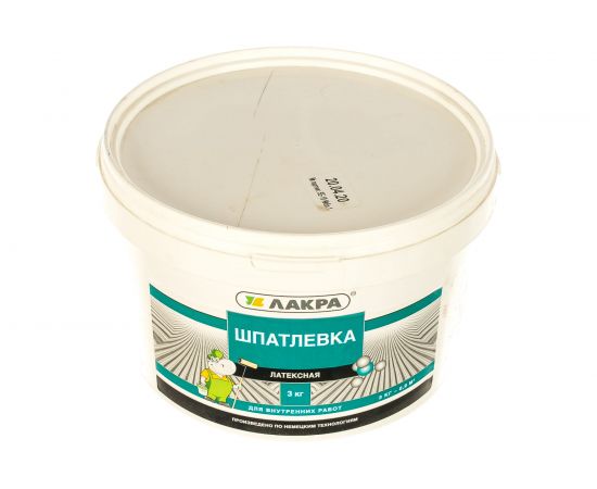 Шпатлевка латексная для внутренних работ 3 кг Лакра 90005285898 