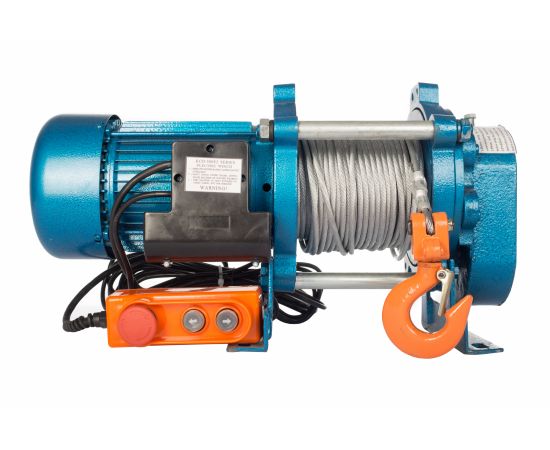 Электрическая лебедка TOR ЛЭК-500 E21 (KCD) 500 кг, 220 В с канатом 30 м 1002131 