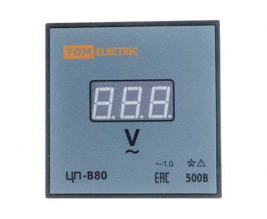 Цифровой вольтметр TDM ЦП-В80 500В-1,0 без поверки SQ1102-0520 