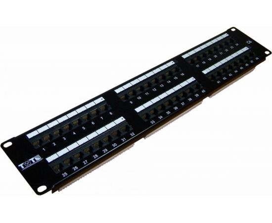 Патч-панель 19 , 48 портов RJ-45, категория 6, UTP, 2U, TWT-PP48UTP/6 