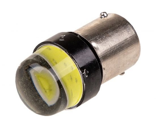 Автолампа SKYWAY диод S25 P21W 12V COB диод BA15s 1-конт силикон Белая задний ход, повороты S08201430 