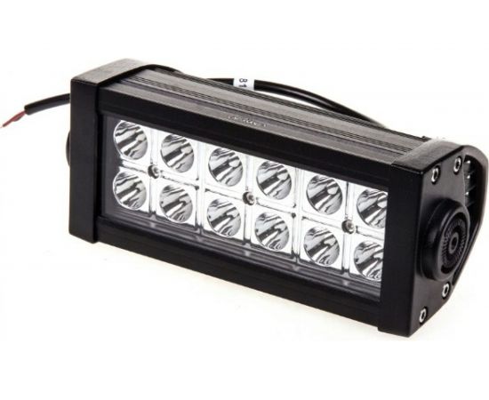Прямоугольная светодиодная фара SKYWAY OFF ROAD 12V/24V 36W 6000К 12 диодов дальний свет S07201053 