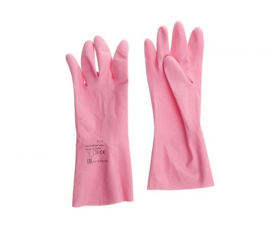 Латексные многоразовые перчатки HQ Profiline, красные, р-р S 73579 – изображение 2